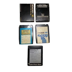 Lot Of 5 Pre Recorded 8 Track Tapes Memorex Liberty Capitol Lou Rawls Vtg